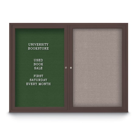 United Visual Products Corkboard, 24"x36", Black/Black UV402PLUS-BLACK-BLACK